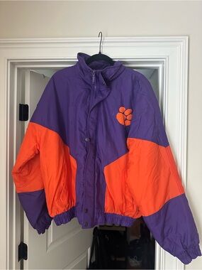 Vintage Clemson Bomber Nylon Jacket